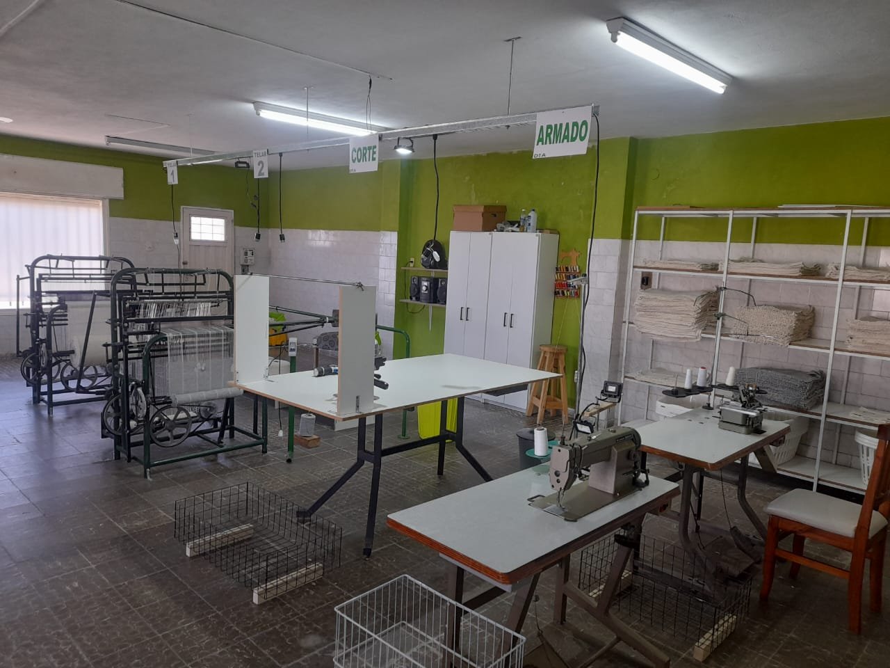 Planta industrial de Diseño Textil Argentina en producción